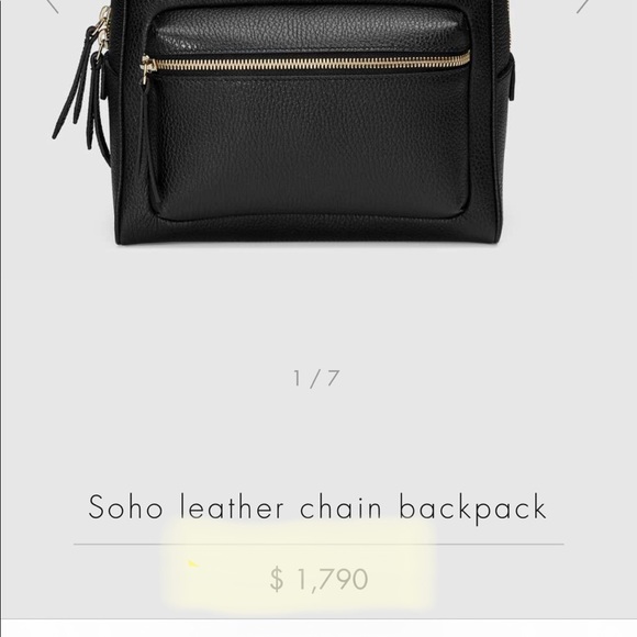 Gucci pebbled calfskin Soho chain backpack - Picture 16 of 16